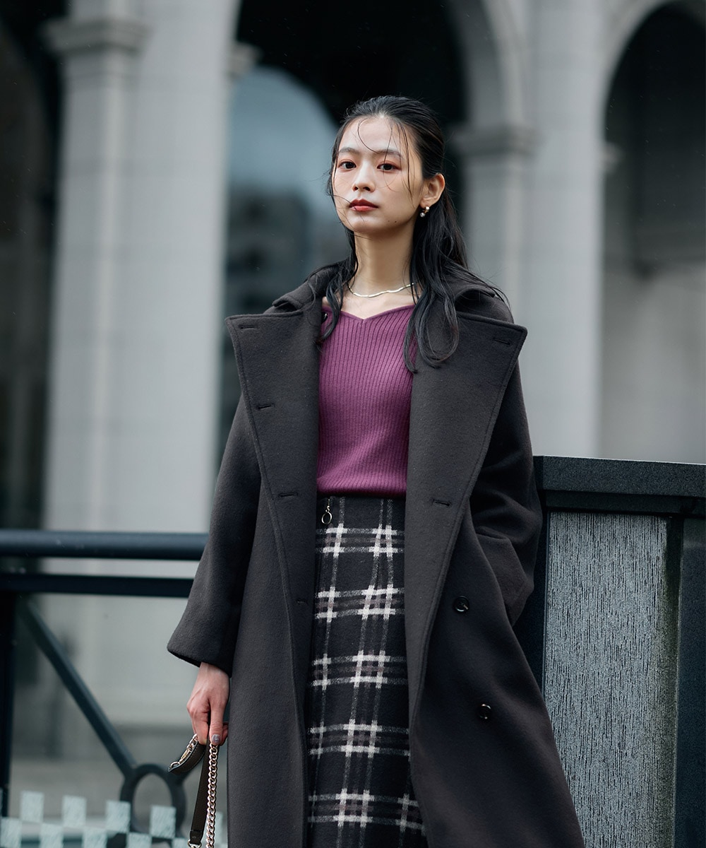 SALE】ウールベルテッドロングコート - 12Twelve Agenda(トゥエルブ