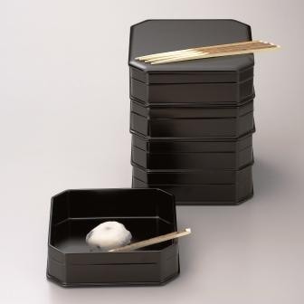 縁高重 黒 真塗 段付 | 菓子器、銘々皿、黒文字,縁高重 | |茶道具通販
