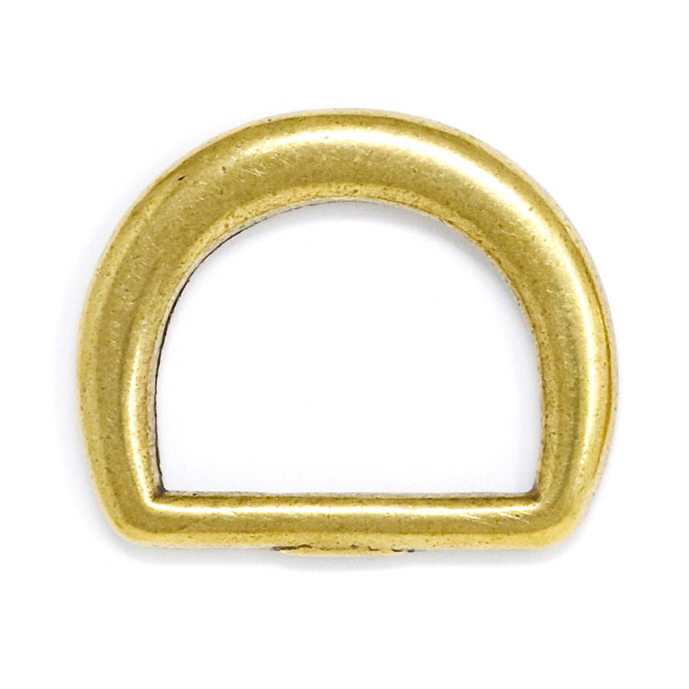 M700～706 / No.211 真鍮Dカン 12～38mm / 真鍮無垢 〈2個〉:がまぐち