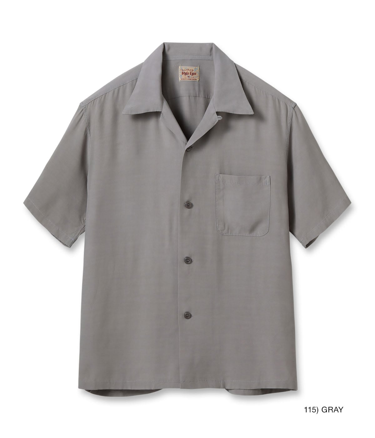 Lot No. SE39259 / RAYON BOWLING SHIRT “PLAIN” - STYLE EYES,STYLE