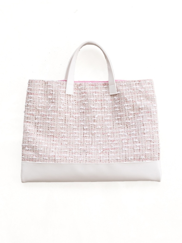 ツイードトートバッグ - pink×white - | Bag | | TREFLE＋1（トレフル