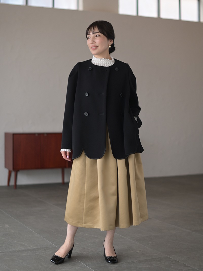 スカラップジャケット | Outer | | TREFLE＋1（トレフルプラスワン）