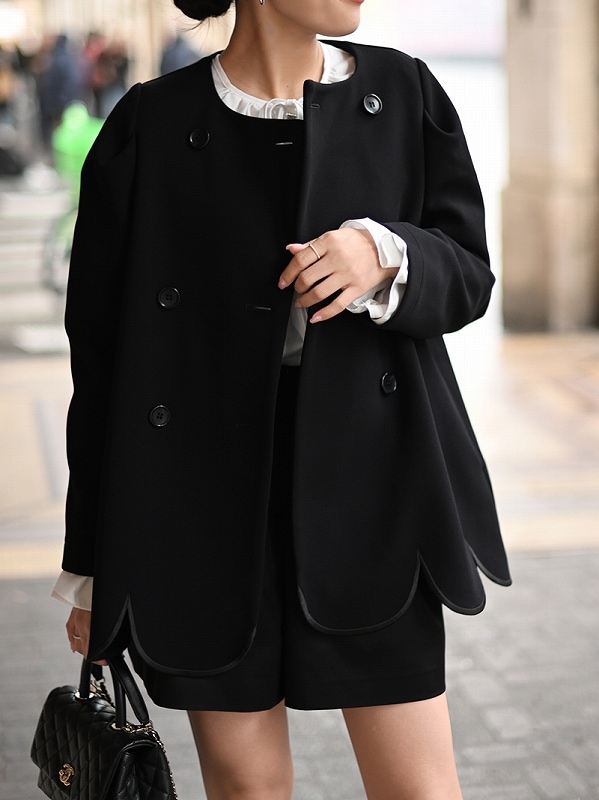 スカラップジャケット | Outer | | TREFLE＋1（トレフルプラスワン）