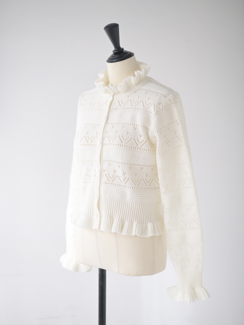 ハートクロシェカーディガン | Cardigan,長袖 | | TREFLE＋1（トレフル