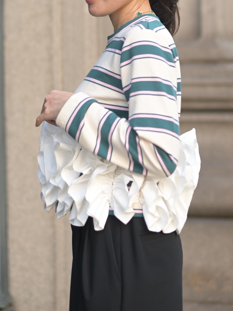 BORDERスワンカットソー | Tops,トップス | | TREFLE＋1（トレフル