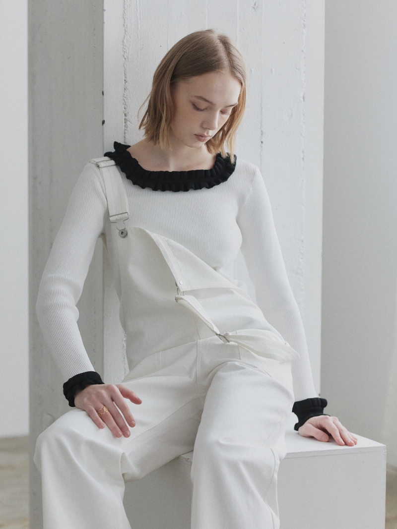 デニムオーバーオール(WHITE) | Onepiece,サロペット | | TREFLE＋1