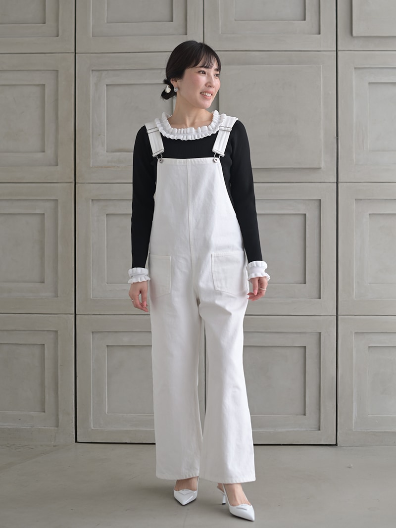 デニムオーバーオール(WHITE) | Onepiece,サロペット | | TREFLE＋1