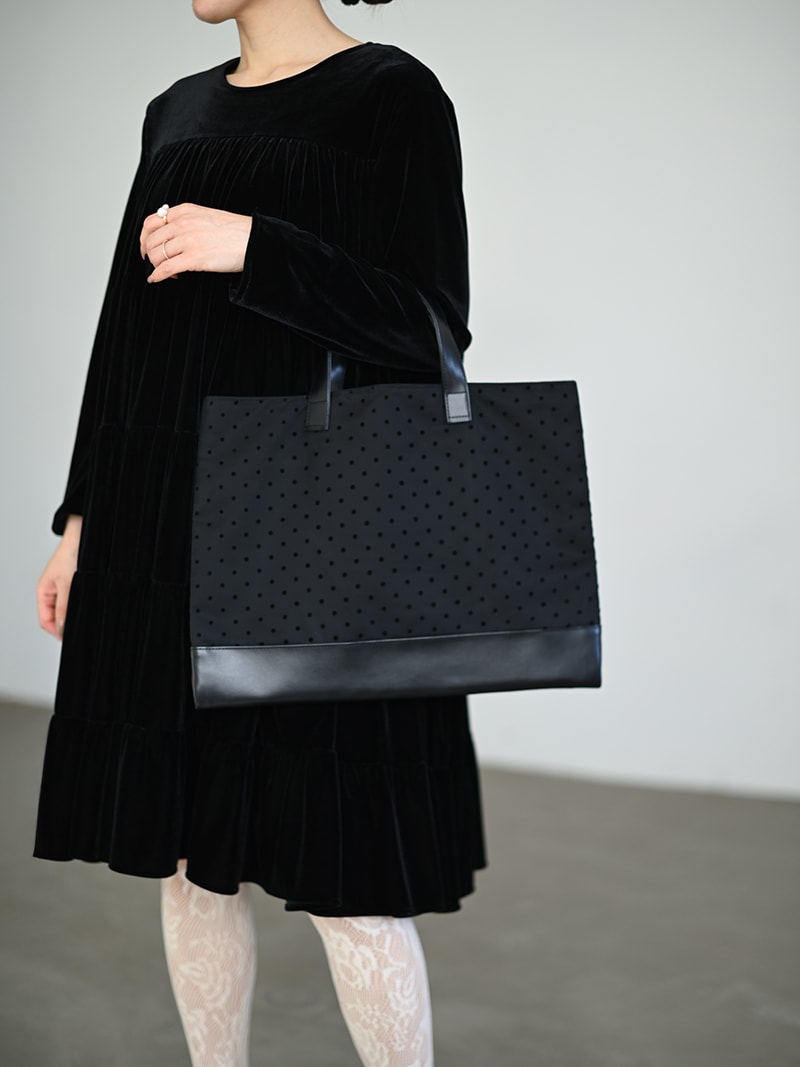 ドットトートバッグ - black - | Bag | | TREFLE＋1（トレフルプラスワン）