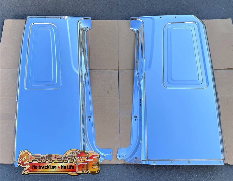 在庫一掃】 メッキ 寝台パネル サイドパネル 左右セット 日野 グランド