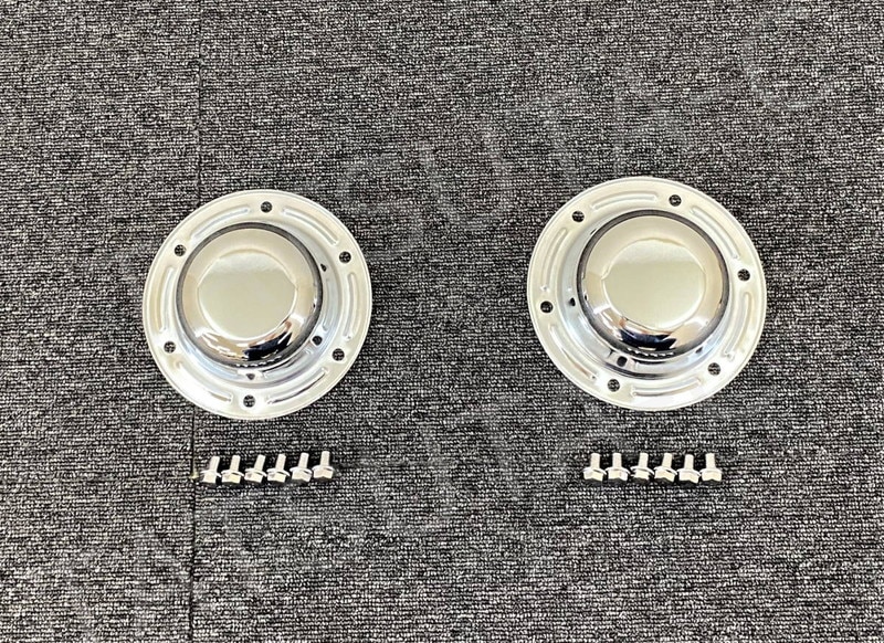 メッキ フロント ハブキャップ 2個セット いすゞ NEW/ファイブスター