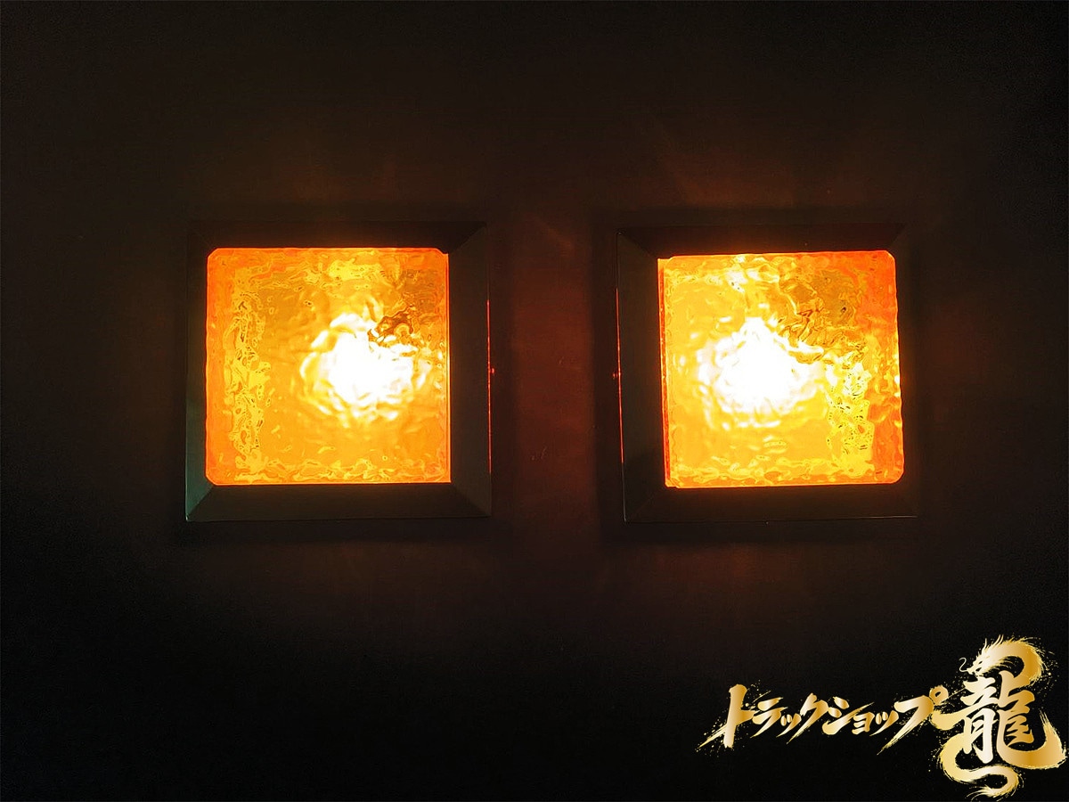 新品 ダウンライト 角型 大 幅175mm シャンデリア 2個セット 石目