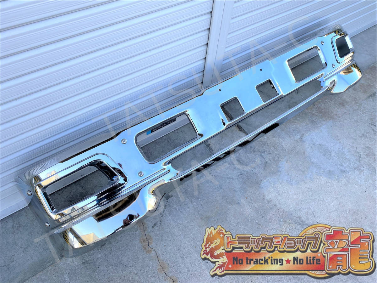 メッキ フロントバンパー エアダム一体型 メッキフォグカバー付 いすゞ