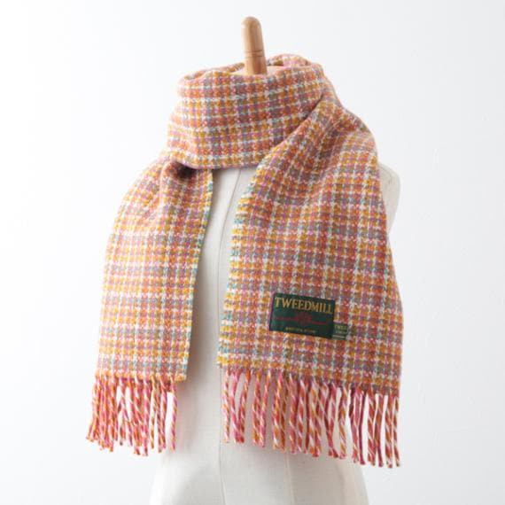 マフラーストール 48x183cm フェスティバル オアシス チェック