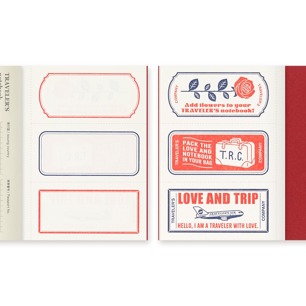数量限定】 トラベラーズノート LOVE AND TRIP パスポートサイズ