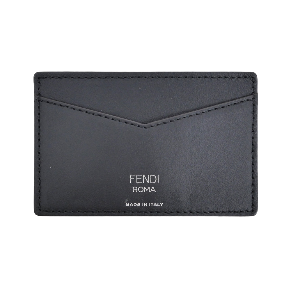 名東】【FENDI】フェンディ カードケース 名刺入れ ズッカ ブラック