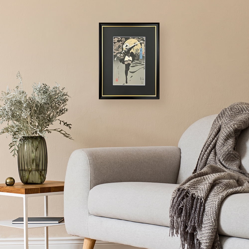 NieR:Automata』浮世絵木版画「ヨルハ二号B型」｜浮世絵工房