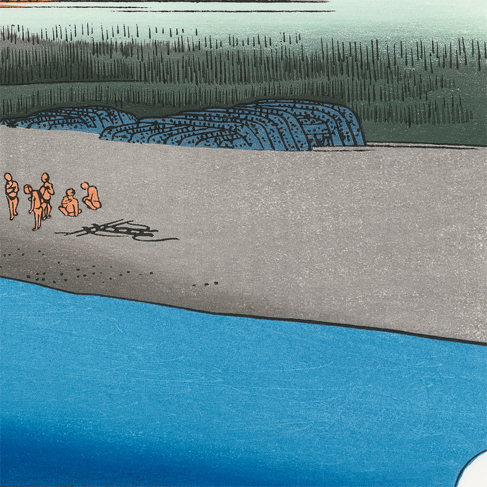 歌川広重「東海道五十三次 小田原 酒匂川」浮世絵木版画｜浮世絵工房