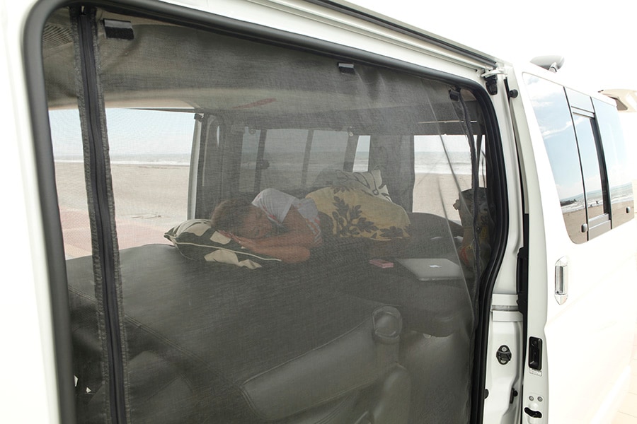 ハイエース 防虫ネット（虫除けネット） サイド1面 標準 / ミドルルーフ用