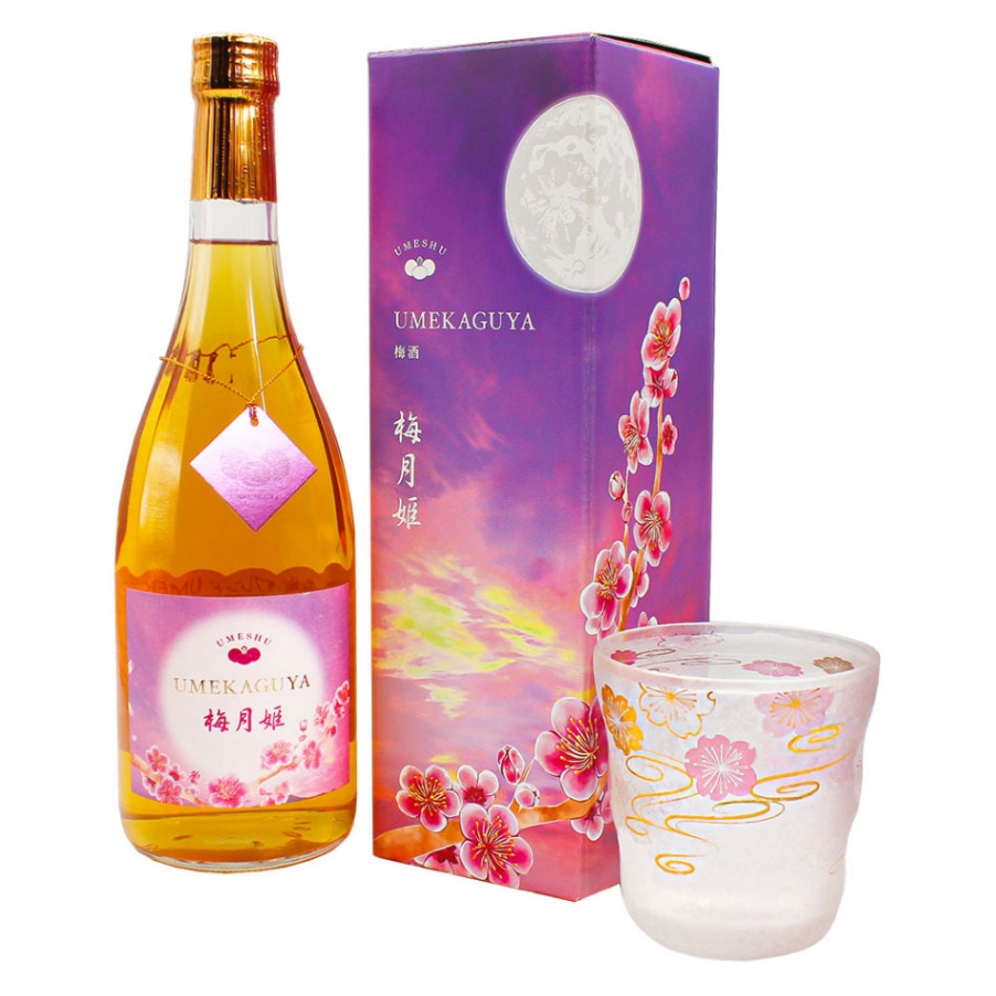 本格梅酒 梅月姫 ロックグラスセット ”桜水紋” | 梅酒,グラスセット