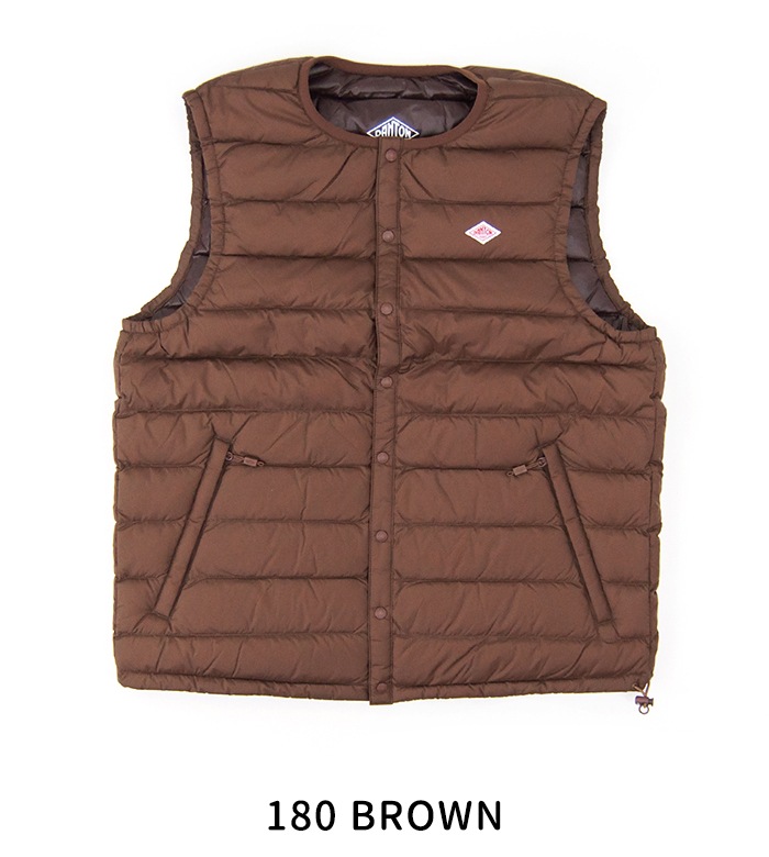 DANTON ダントン メンズ クルーネック インナーダウンベスト［DT