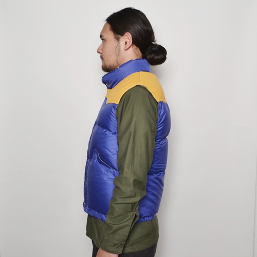 Crescent Down Works×US/Leather Yoke Down Vest（クレセントダウン