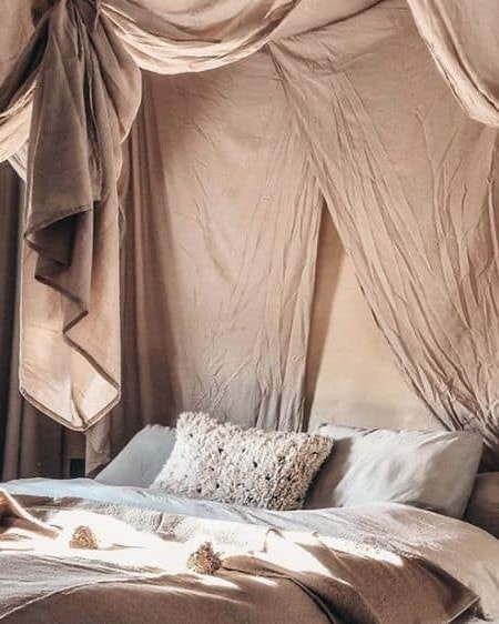 Numero74 Bed Drape Single Powder (ヌメロ74 ベッドドレープ 天蓋