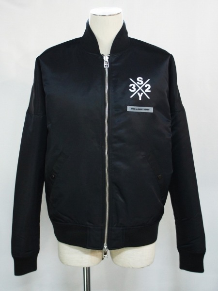 SY32 by SWEET YEARS「DOLMAN SLEEVE MA-1」BLACK【エスワイサーティ