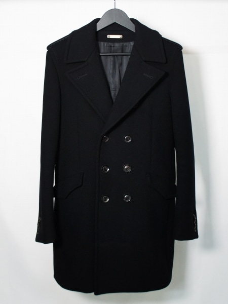 USED】5351POUR LES HOMMES「メルトンコート」ブラック サイズ1(S