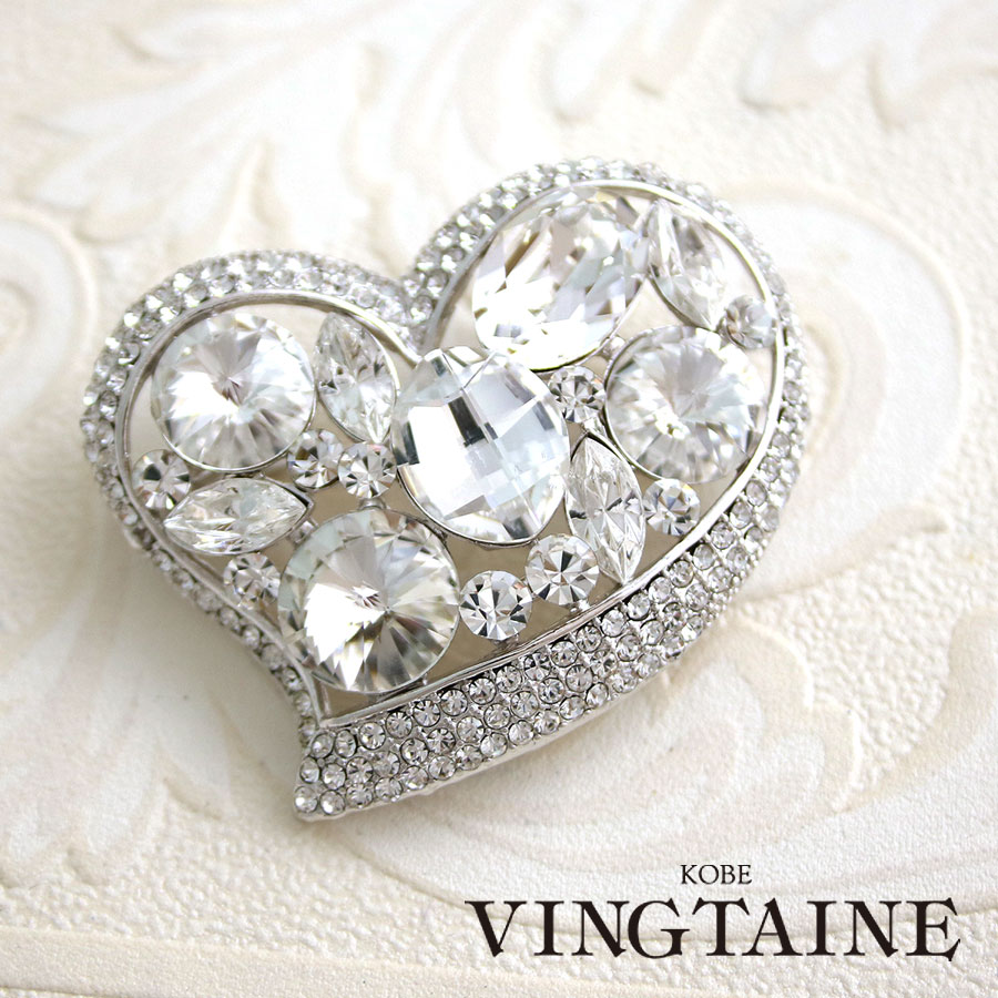 送料無料】ハート ブローチ BR-110【ネコポス不可】 | ブローチ