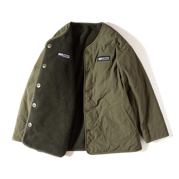 Grip Swany Reversible Quilt JKT Olive×Olive [グリップスワニー]