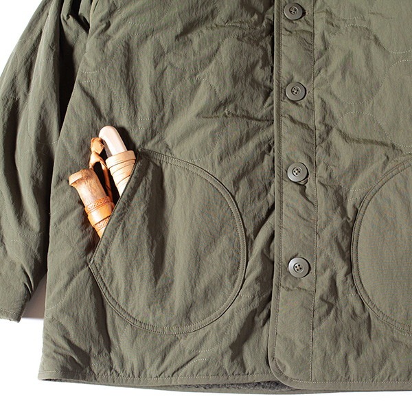Grip Swany Reversible Quilt JKT Olive×Olive [グリップスワニー]