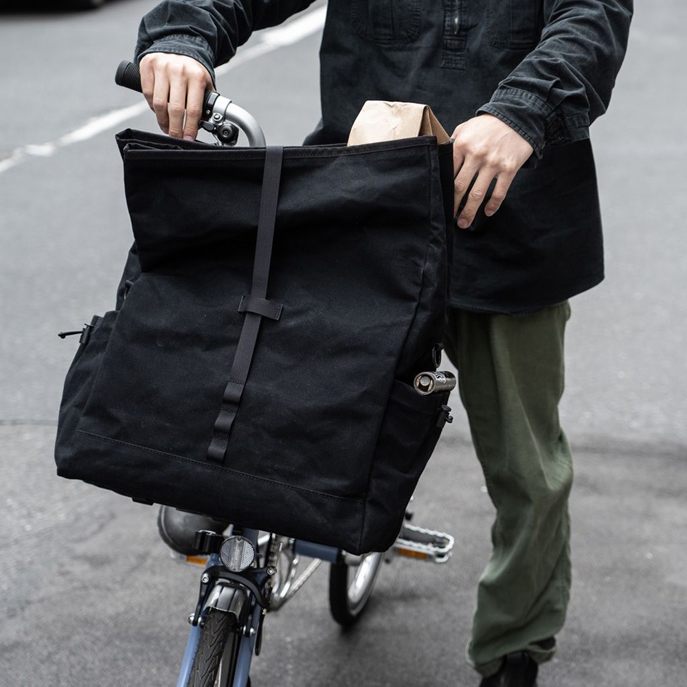 当日出荷可] FAIRWEATHER front bag for brompton フレームあり wax