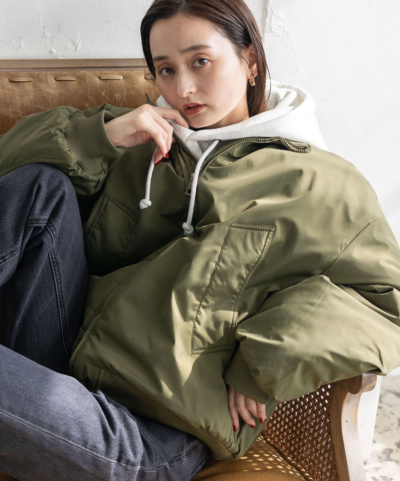 中綿ダブルジップブルゾン MA-1 | ファッション,アパレル,アウター