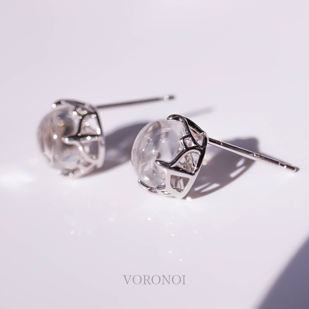 MINAMO -Cabo- K10WG クリアクォーツピアス