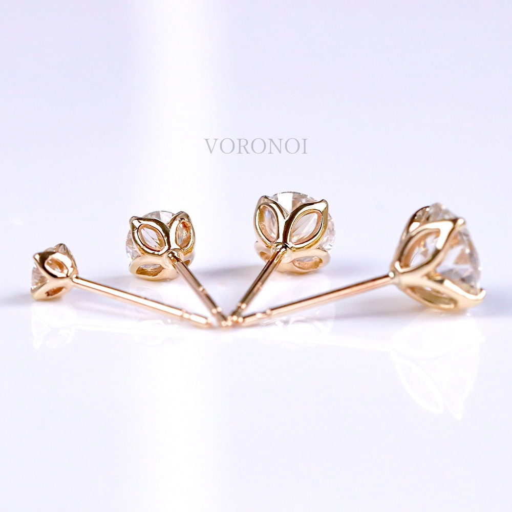 ラボグロウン ダイヤモンド ピアス 2ct - tsubomi -｜K18/Pt950 選べる