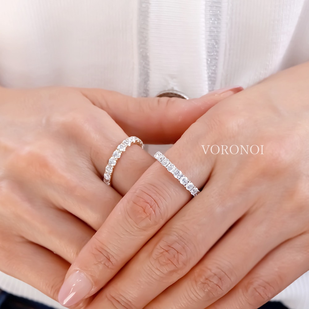 モアサナイト K10 フルエタニティリング