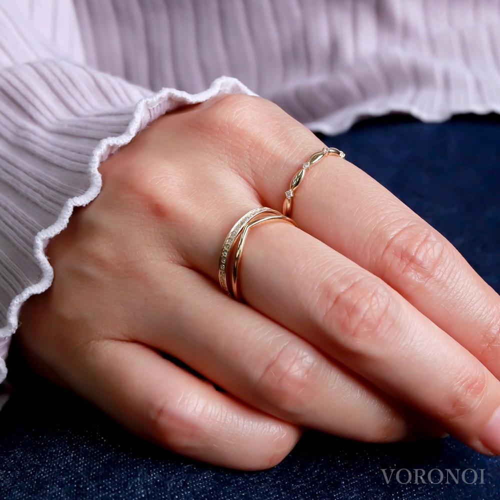 重ね付けリング「レディ」 K18