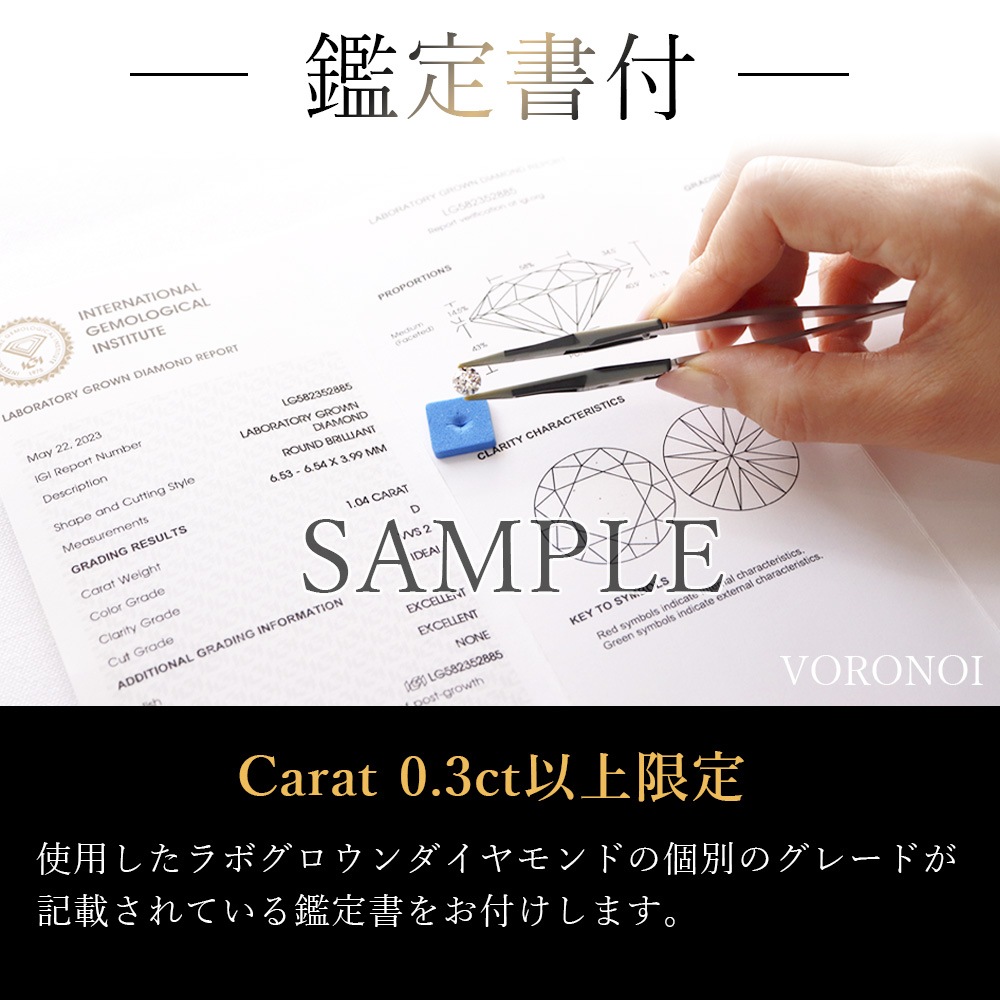 ラボグロウン ダイヤモンド プラチナ Pt950 1ct リング