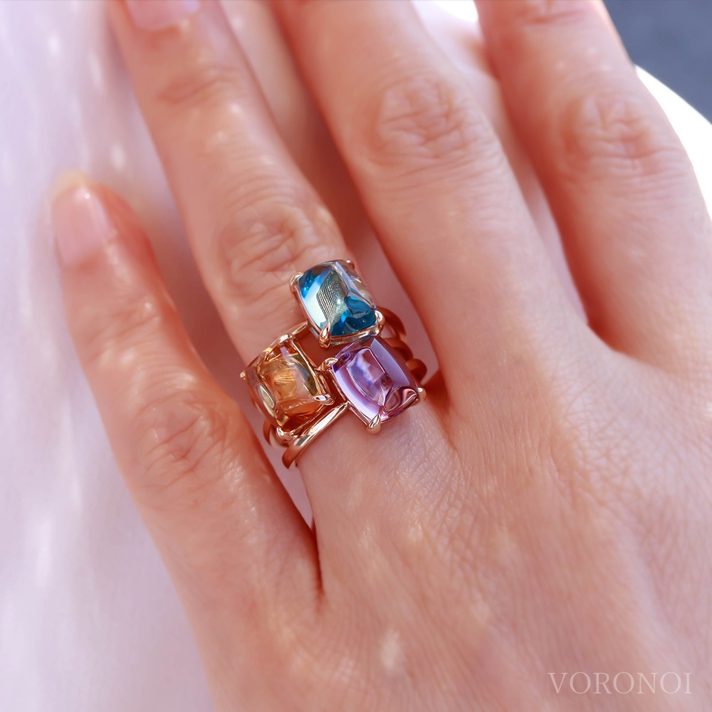 for まさみ♫様】天然石 珍ハニカムオパール＆スイスブルートパーズ