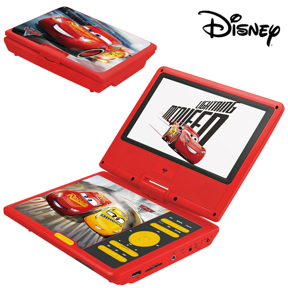 ディズニーシリーズ ポータブルDVDプレーヤー カーズ3 9インチ液晶