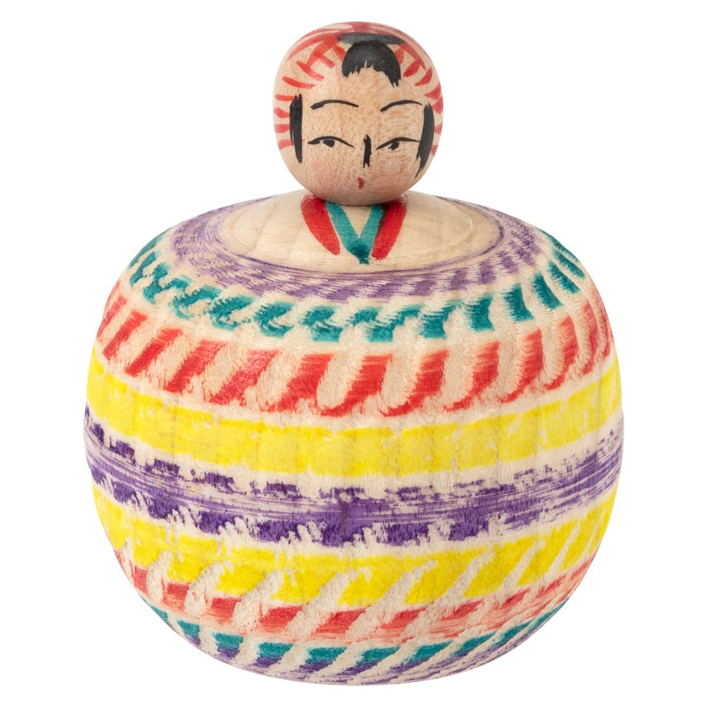 宮城伝統こけし 弥次郎系 桜 4寸 作者：佐藤幸一 宮城県の工芸品