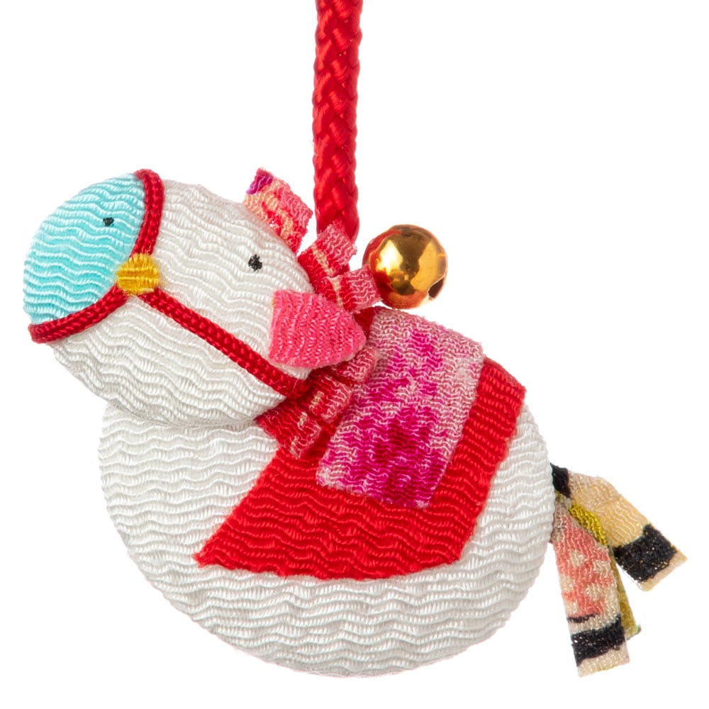 京都夢み屋 十二支根付 午 -うま- (YE15-16) ちりめん細工の干支小物