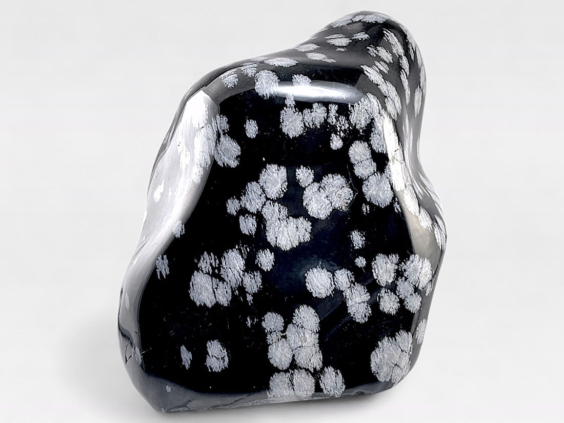 メキシコ産 スノーフレーク オブシディアン ポリッシュ