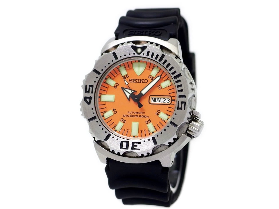 セイコー ダイバーズ 200m SKX781 7S26-0350 オレンジモンスター 逆