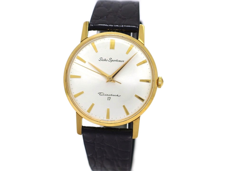 セイコー スポーツマン17 Ref.661990 金メッキ Cal.66A 17石 手巻 OH済