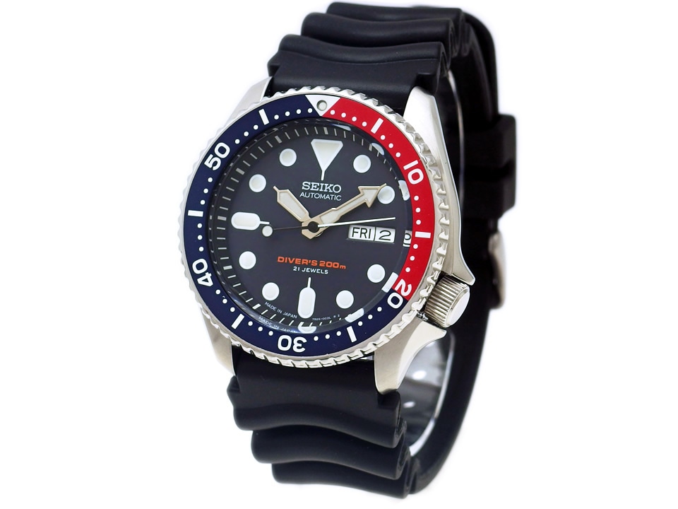 セイコー ダイバーズ 200m SKX009J 7S26-0020 ペプシベゼル 日本製 逆