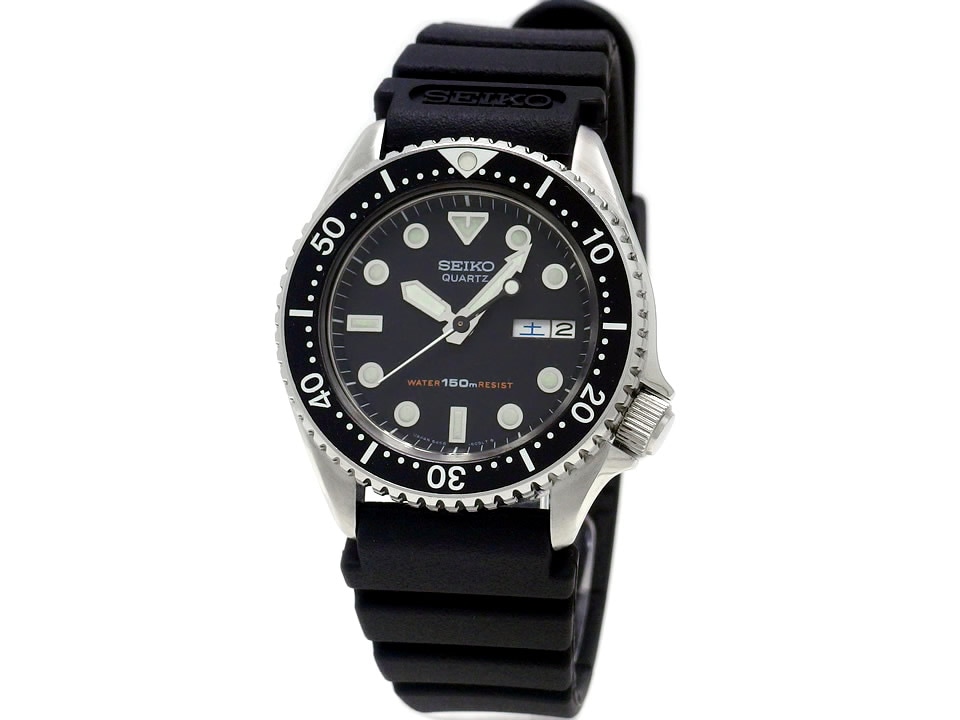 セイコー 150mダイバーズ 黒文字盤 6458-6000 ボーイズ クオーツ 1981
