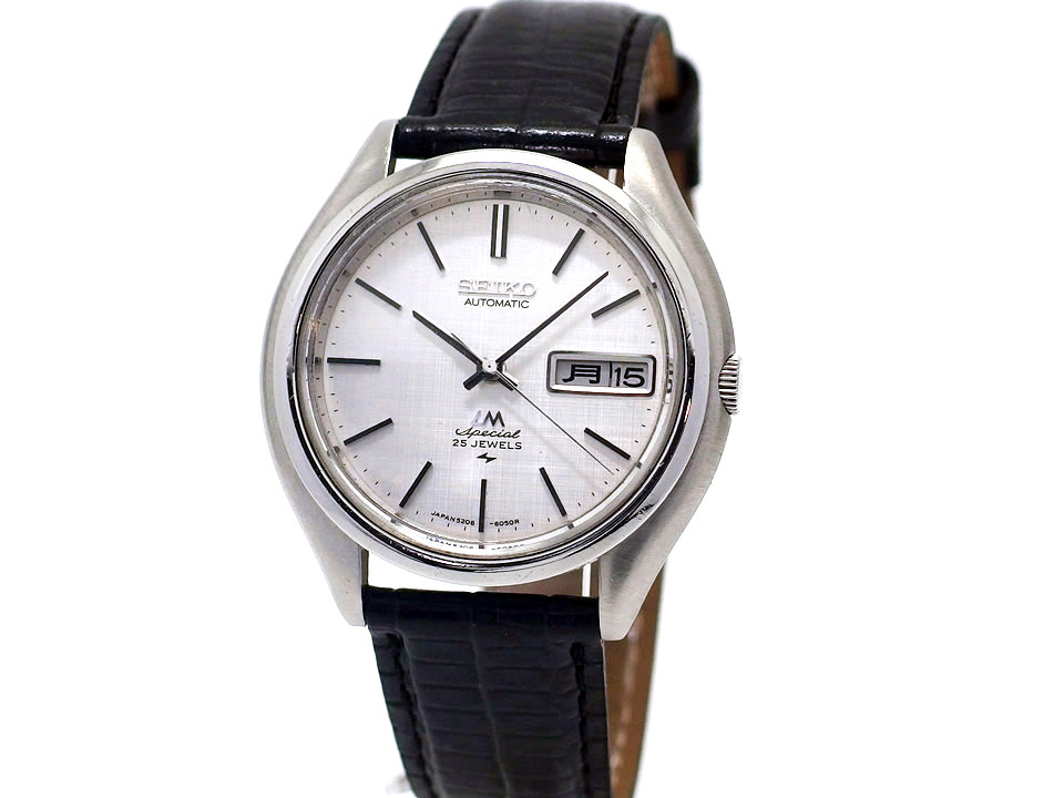 セイコー ロードマチック スペシャル 5206-6061 絹目文字盤 25石 自動