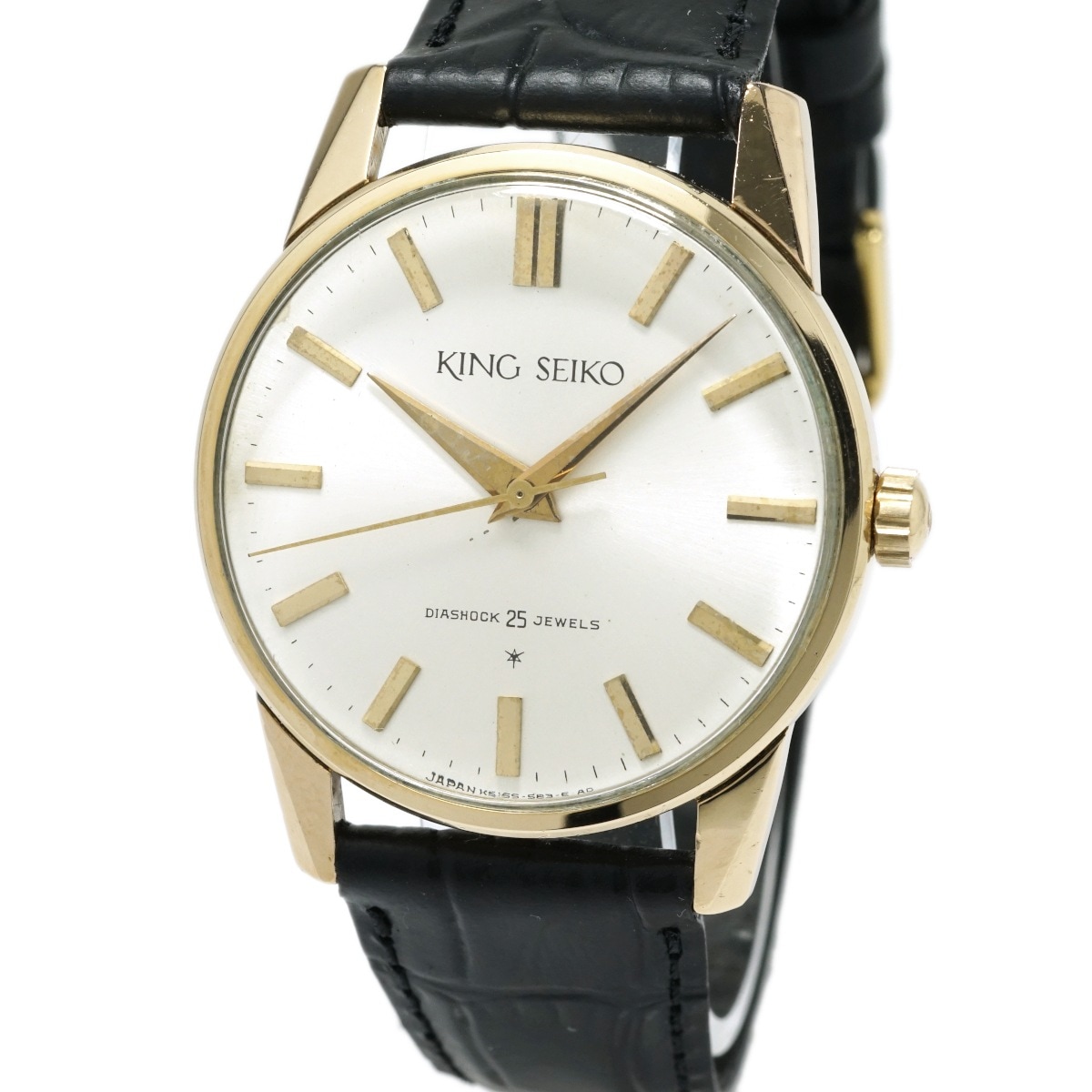 キングセイコー 1st 15034 AD文字盤 14金張り 25石 純正リューズ 手巻