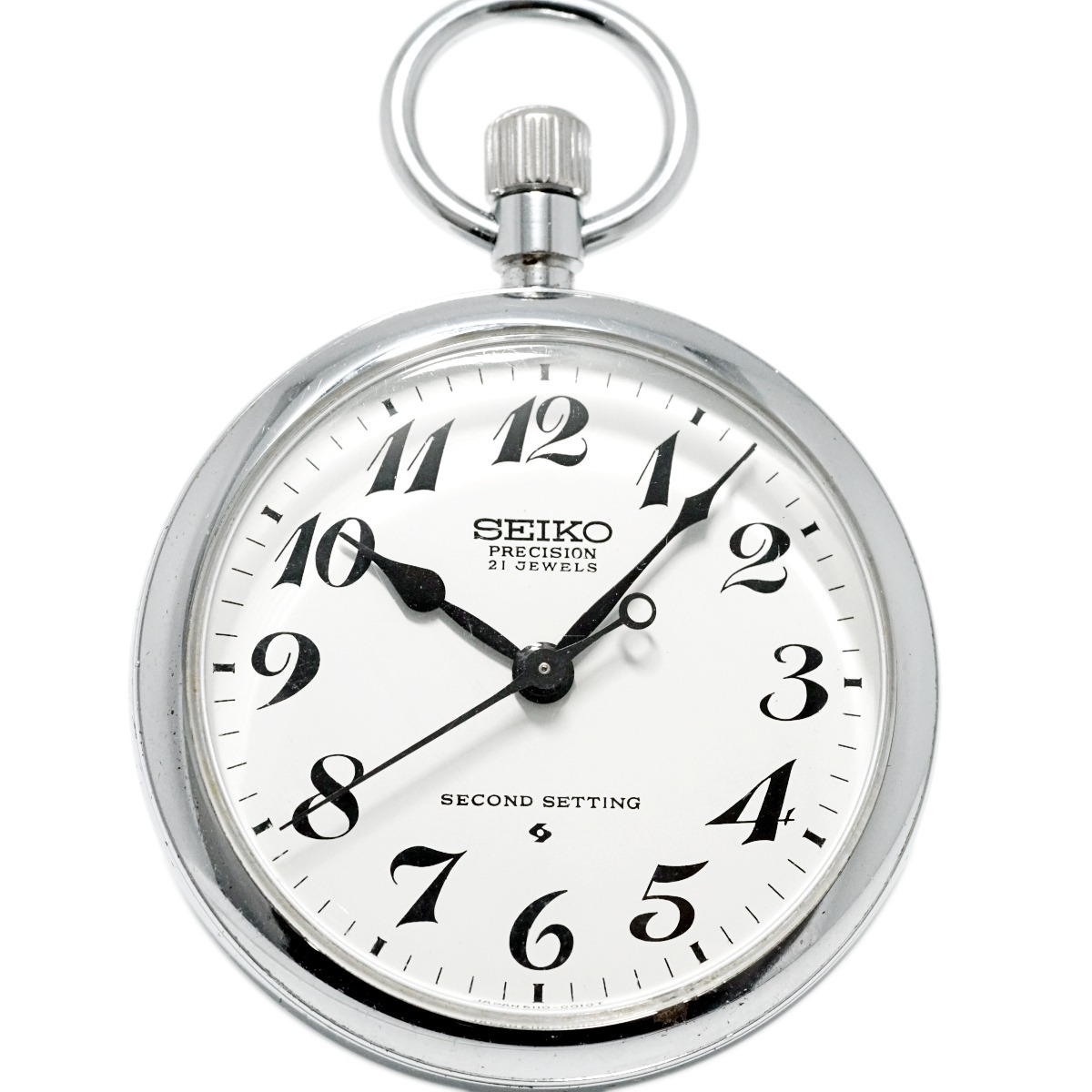 セイコー プレシジョン 懐中時計 6110-0010 Cal.6110A 21石 手巻 OH済